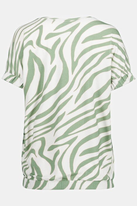 T-Shirt Identity, oversized, Animal Print, Rundhals, Halbarm