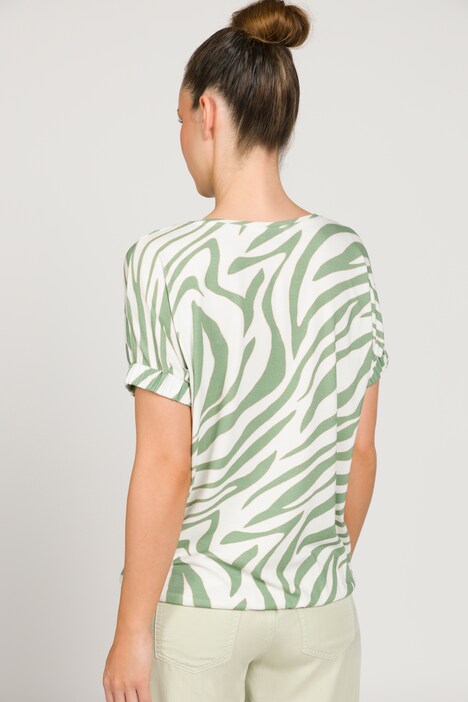 T-Shirt Identity, oversized, Animal Print, Rundhals, Halbarm