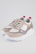 sneakers, leer, verwisselbaar voetbed, wijdte H
