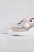sneakers, leer, verwisselbaar voetbed, wijdte H