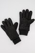 Gants en cuir suédé, avec des empiècements en maille et une doublure bien chaude