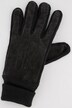 Gants en cuir suédé, avec des empiècements en maille et une doublure bien chaude