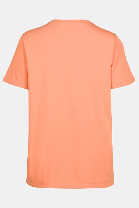 T-Shirt, Identity, weite Passform, V-Ausschnitt, Halbarm