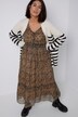 Strikkejakke, oversized, patentstrikket, bretonsk stripe