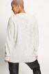 Cardigan oversized en maille côtelée. Laine, alpaga, Premium