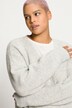 Cardigan oversized en maille côtelée. Laine, alpaga, Premium
