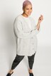 Cardigan oversized en maille côtelée. Laine, alpaga, Premium