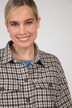 Hemdjacke, oversized, Karo, Hemdkragen, Langarm