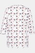 T-shirt, tour Eiffel, ligne en A, col en V, manches 3/4