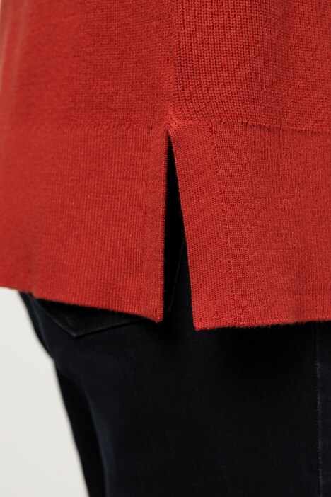 Strickjacke, Patentstrick, V-Ausschnitt, Langarm