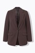 Blazer en acétate, col à revers et fermeture 1 bouton