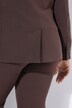 Blazer en acétate, col à revers et fermeture 1 bouton