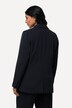 Blazer in acetato con revers e abbottonatura