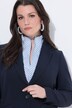 Blazer, acetato, cuello con solapa, botones