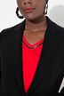 Blazer in acetato con revers e abbottonatura