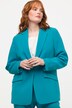 Blazer en acétate, col à revers et fermeture 1 bouton
