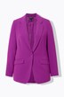 Blazer in acetato con revers e abbottonatura