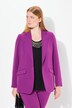 Blazer in acetato con revers e abbottonatura