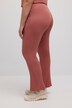 legging, uitlopende pijpen, geribde jersey, biologisch katoen
