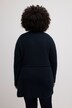 Cardigan, ceinture nouée, maille côtelée, coton bio