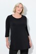 Lang t-shirt, rund hals, 3/4-ærmer