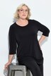 Lang t-shirt, rund hals, 3/4-ærmer