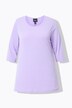 Lang t-shirt, rund hals, 3/4-ærmer