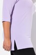 Lang t-shirt, rund hals, 3/4-ærmer