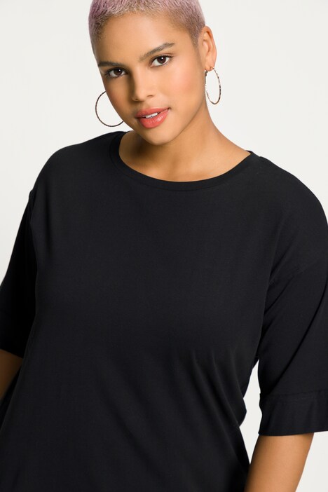 T-shirt, oversized, ronde hals, korte mouwen