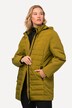 Hybridjakke, quiltet/softshell vandafvisende og med hætte