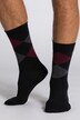 Socken, 2er-Pack, Rauten-Muster, Komfort-Bündchen