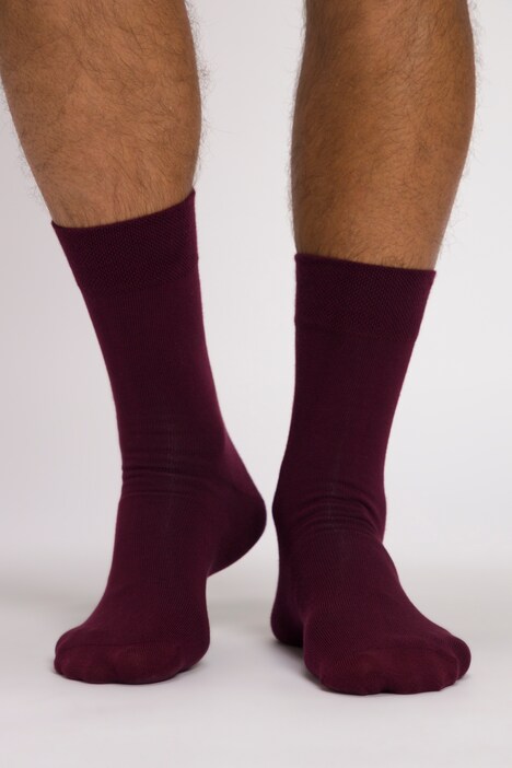 Socken, 2er-Pack, Rauten-Muster, Komfort-Bündchen