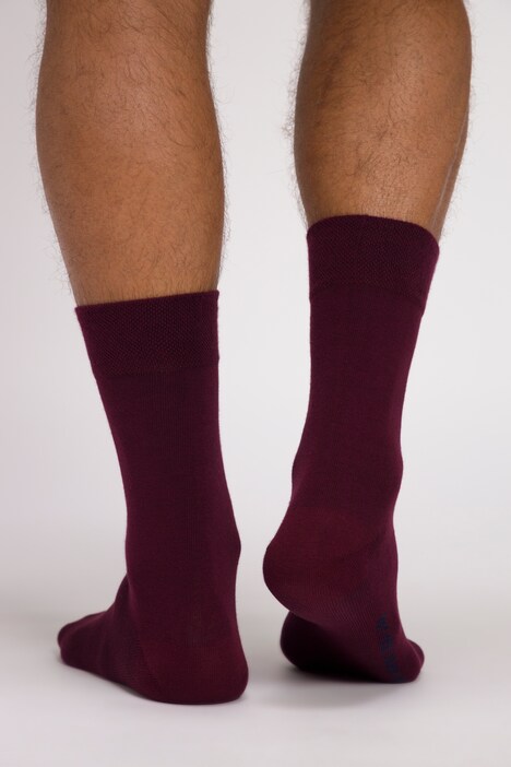 Socken, 2er-Pack, Rauten-Muster, Komfort-Bündchen