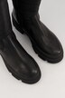 Leren laarzen, gewatteerde XL-schacht, fleece voering, wijdte H