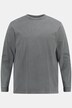 Langarmshirt, garment dyed, Rücken Print, Rundhals,