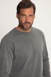 Langarmshirt, garment dyed, Rücken Print, Rundhals,