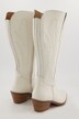 Bottes en cuir esprit cowboy, avec tige largeur 3 XL et broderies - largeur H