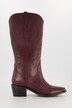 Stivali da cowboy in pelle con gambale 3 XL, ricami e larghezza H