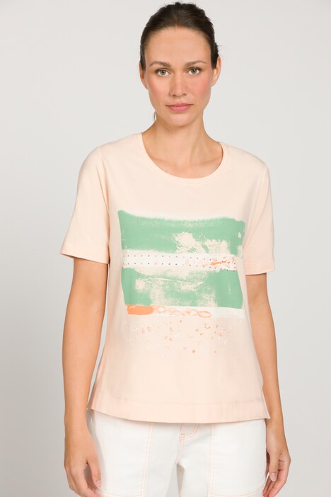 T-Shirt, Basic Fit, Print, Rundhals, Halbarm