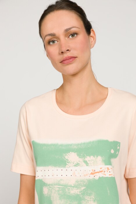 T-Shirt, Basic Fit, Print, Rundhals, Halbarm