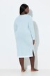Camicia da notte dal taglio oversize con pizzo, scollo rotondo e maniche lunghe