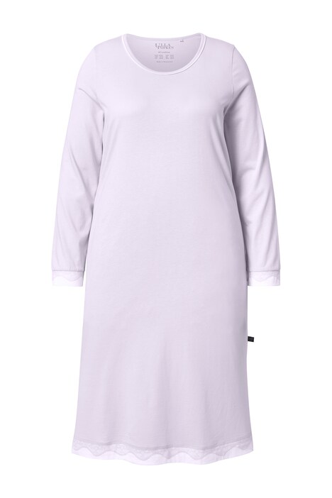 Noční košile, krajka, oversize, kulatý výstřih, dlouhé rukávy