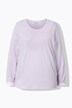 Pyjama, Zweiteiler, Spitze, Rundhals, Langarm