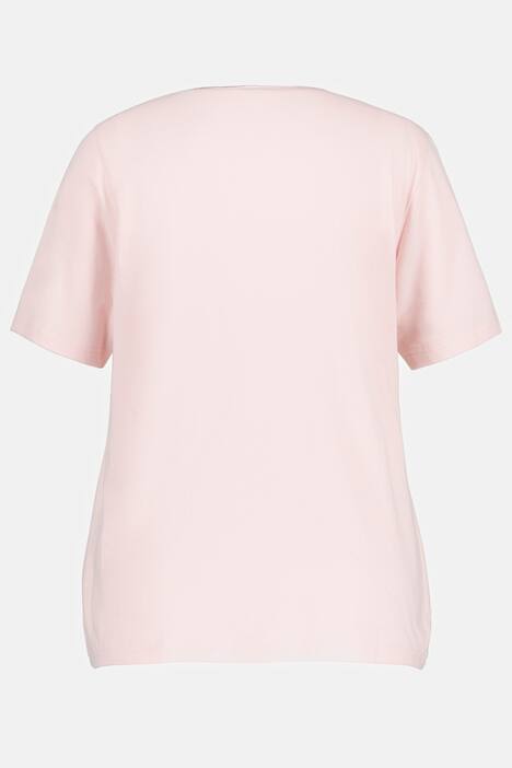 Pyjama, col tunisien, passepoil en satin, manches 3/4