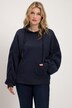 Sweatshirt, kængurulomme, overstørrelse, ståkrave, lange ærmer