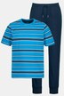 Pigiama dal taglio aderente con maglia a righe e pantaloni lunghi