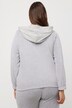 Loungewear-Jakke, velourfløjl, sweathætte