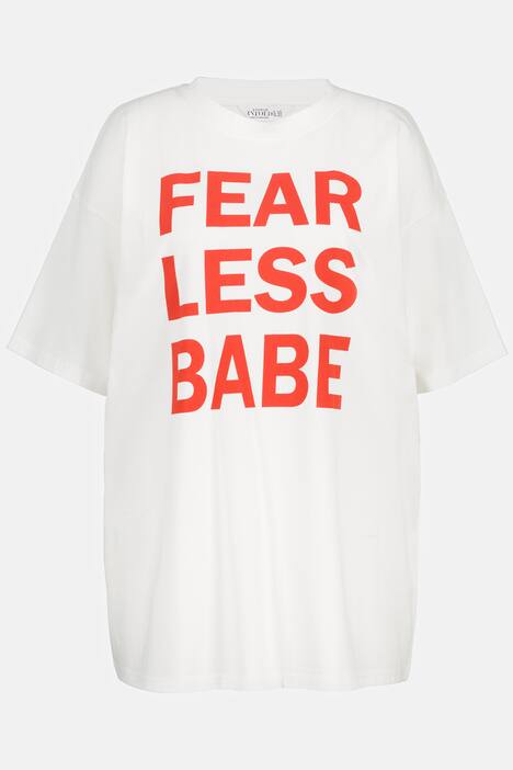T-Shirt, oversized, Statement, Rundhals, Halbarm
