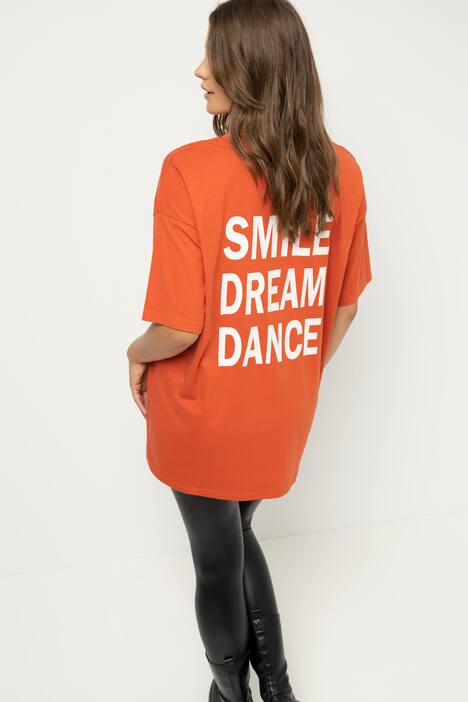 T-Shirt, oversized, Rundhals, Halbarm, Statement Print