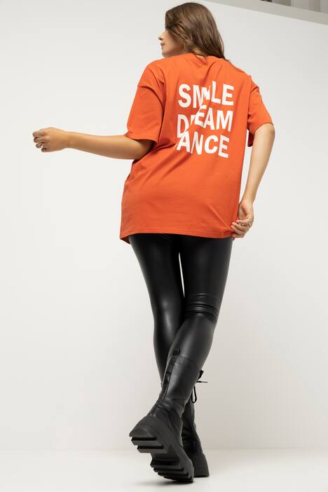 T-Shirt, oversized, Rundhals, Halbarm, Statement Print